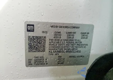 2024 Buick Encore Gx Preferred z USA, uszkodzony, nr VIN KL4AMBSL4RB011400